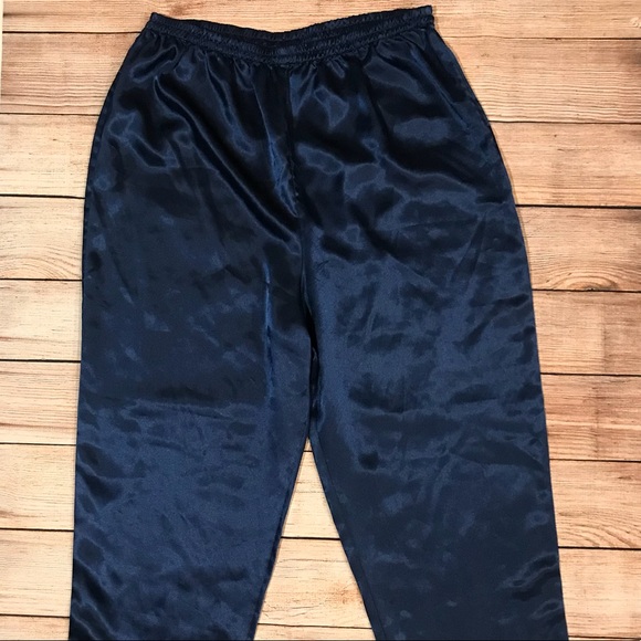 Victoria Secret Vintage Navy Blue Pajama Pants - Picture 3 of 3